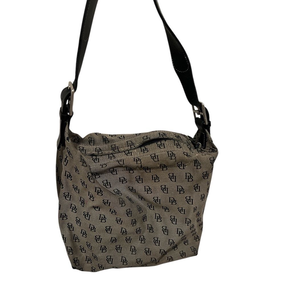 Dooney & Bourke Women's Vintage Designer DB‎ Monogram Shoulder Hand Bag Purse
